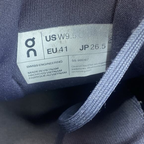 On Running Cloudgo Storm Magnet Womens Blue Size 9.5 Running Shoes 55.98087 - Picture 9 of 10